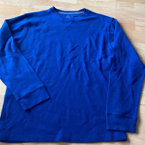 Faded Glory Shirts Tops Kids Xxl Royal Blue Thermal Long